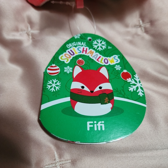 Fifi the Fox - 5" Squishmallow w/ Christmas Scarf - Picture 3 of 7